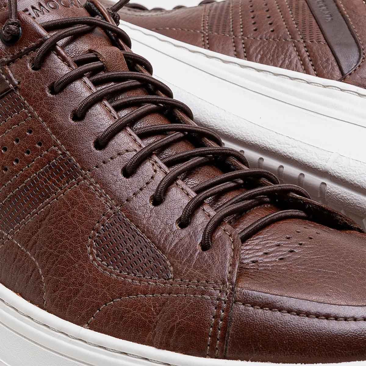 Sapatenis Democrata Denim Joe Ultra Light Masculino Conhaque Marrom 3