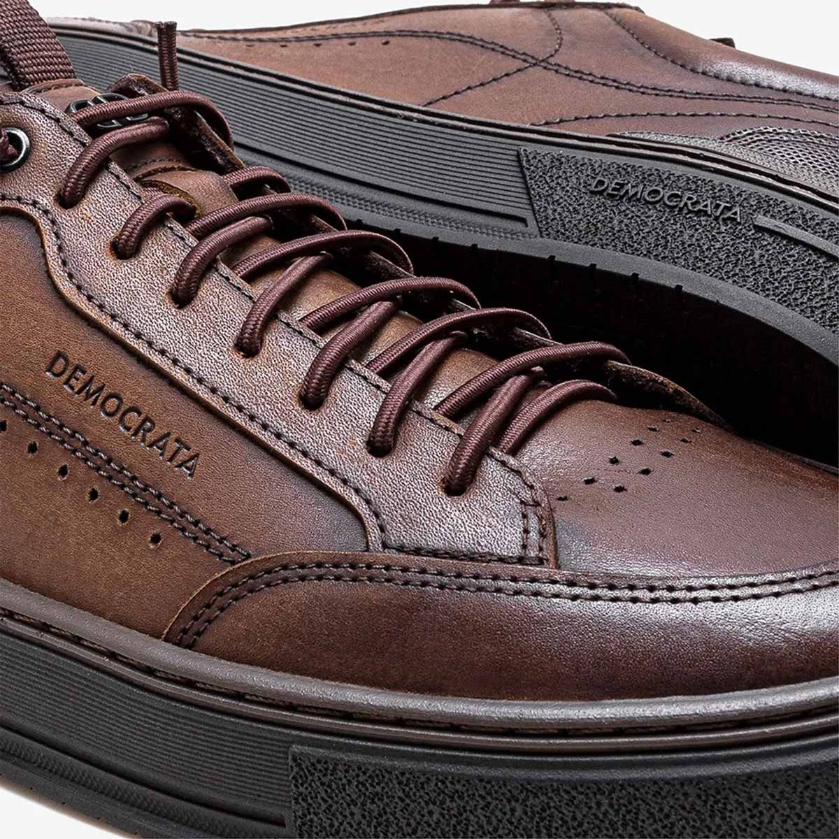 Sapatenis Democrata Denim Foster Masculino Tabaco  Tabaco 3