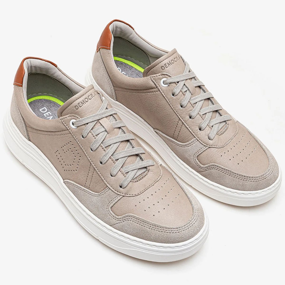 Sapatenis Democrata Denim Joe Ultra Light Masculino Areia Areia 3