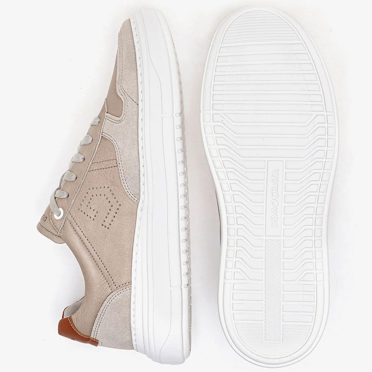Sapatenis Democrata Denim Joe Ultra Light Masculino Areia Areia 5