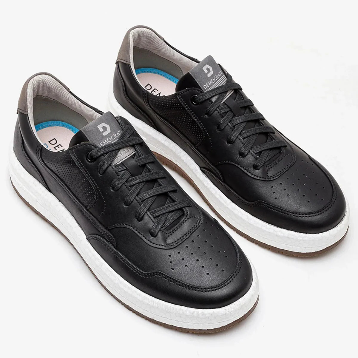 Sapatenis Democrata Denim Drake Pulse masculino Preto Preto 2
