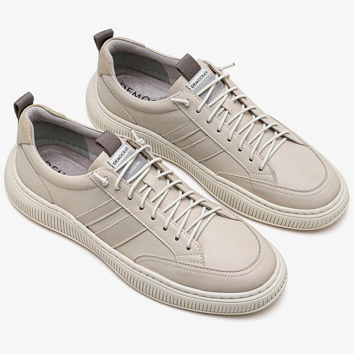 Sapatenis Democrata Denim Vibe Masculino Creme Creme 2