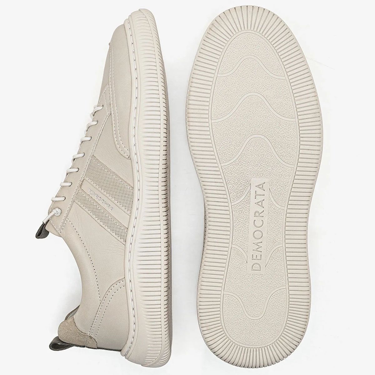 Sapatenis Democrata Denim Vibe Masculino Creme Creme 4