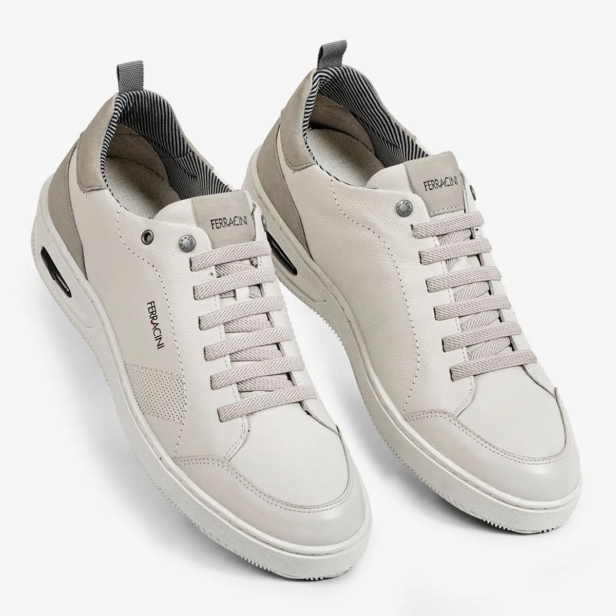 Sapatenis Ferracini New Blady Masculino Neve Branco 2
