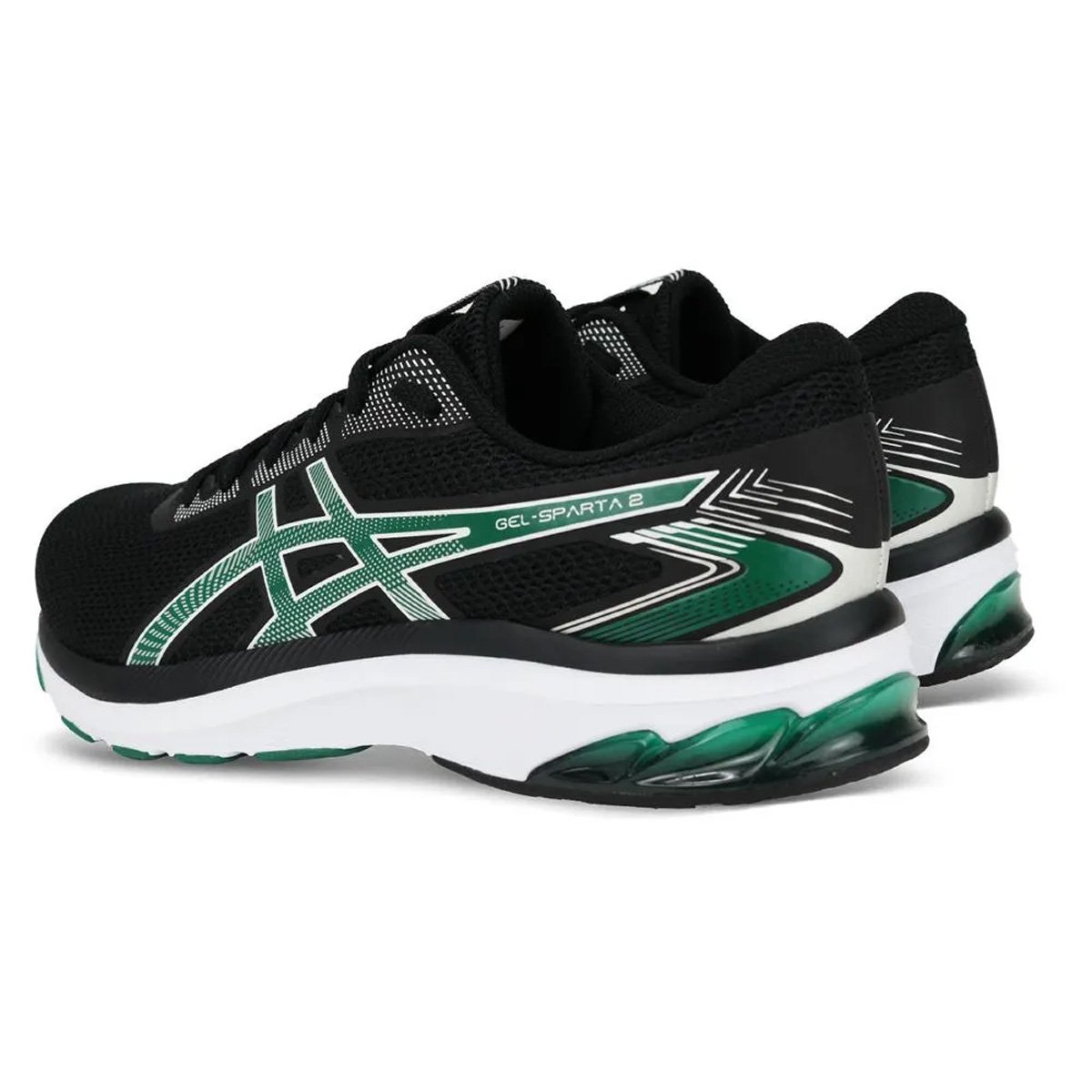 Tenis Asics Gel Sparta 2 Masculino Preto Verde Preto/Verde 4