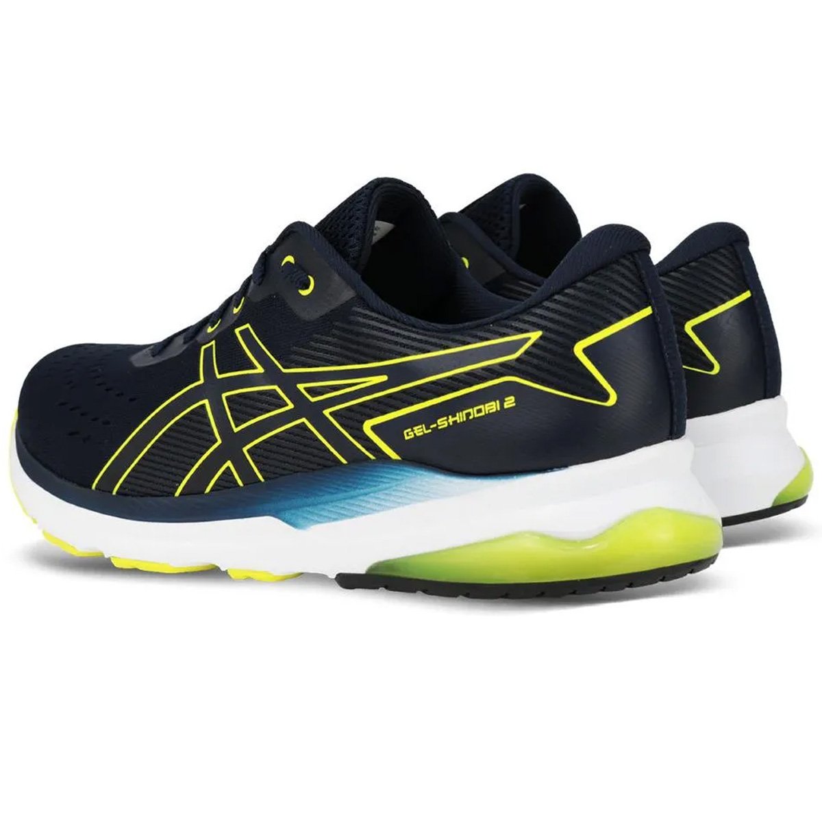 Tenis Asics Gel Shinobi 2 Masculino Blue Preto/Verde 4