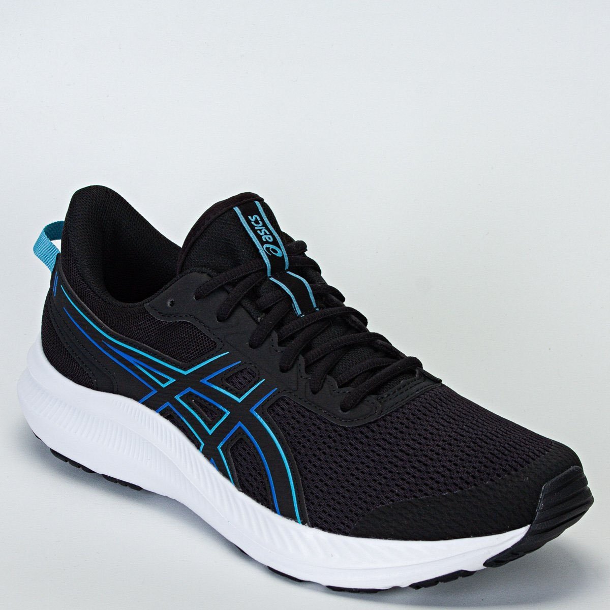 Tenis Asics Jolt 5 Masculino Preto Preto/Azul 2