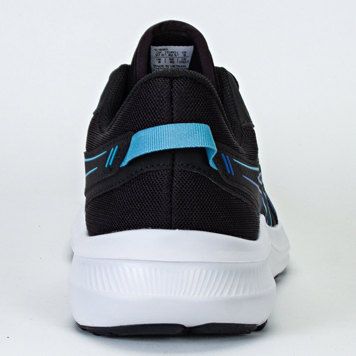 Tenis Asics Jolt 5 Masculino Preto Preto/Azul 6