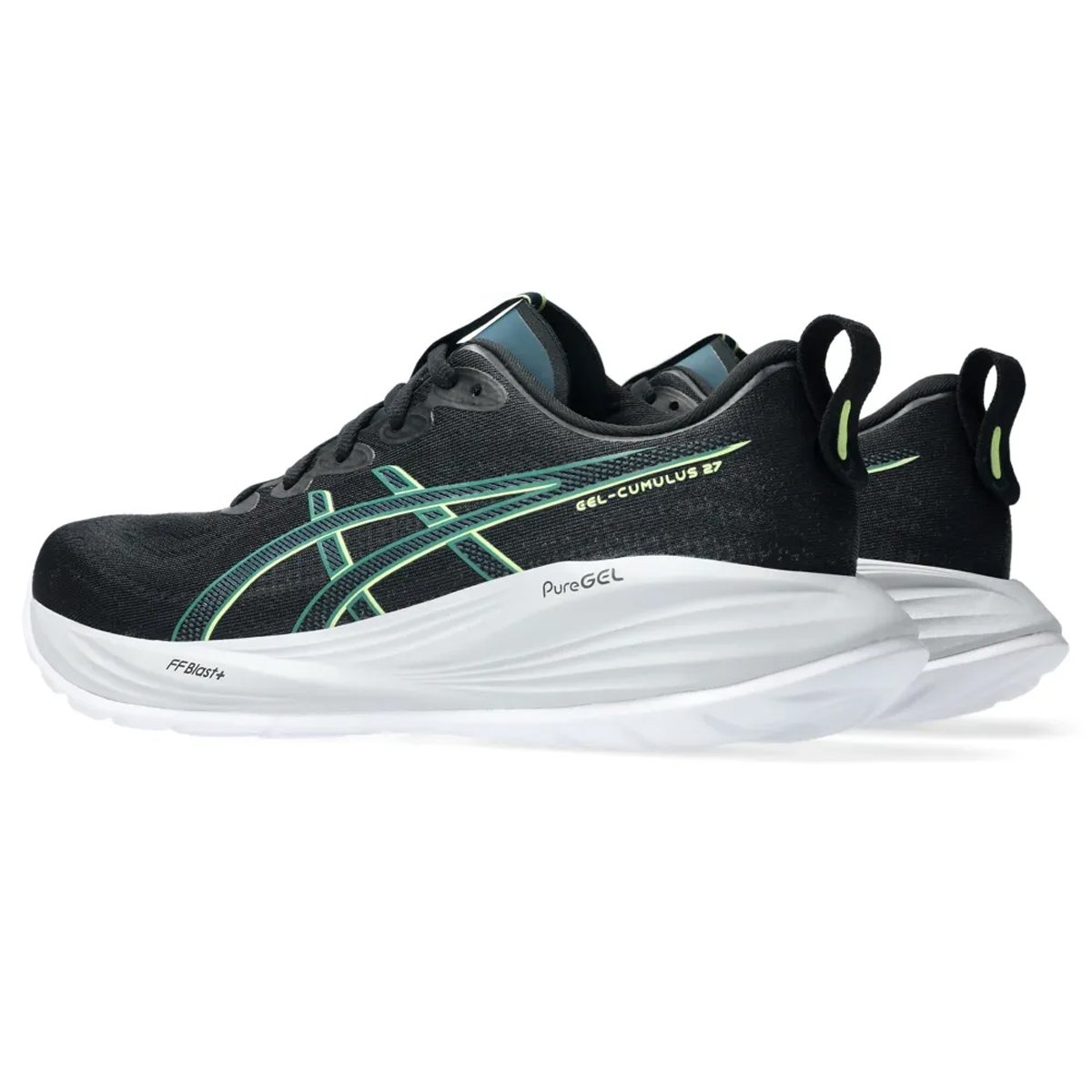 Tenis Asics Gel Cumulus 27 Masculino Preto Preto/Verde 4