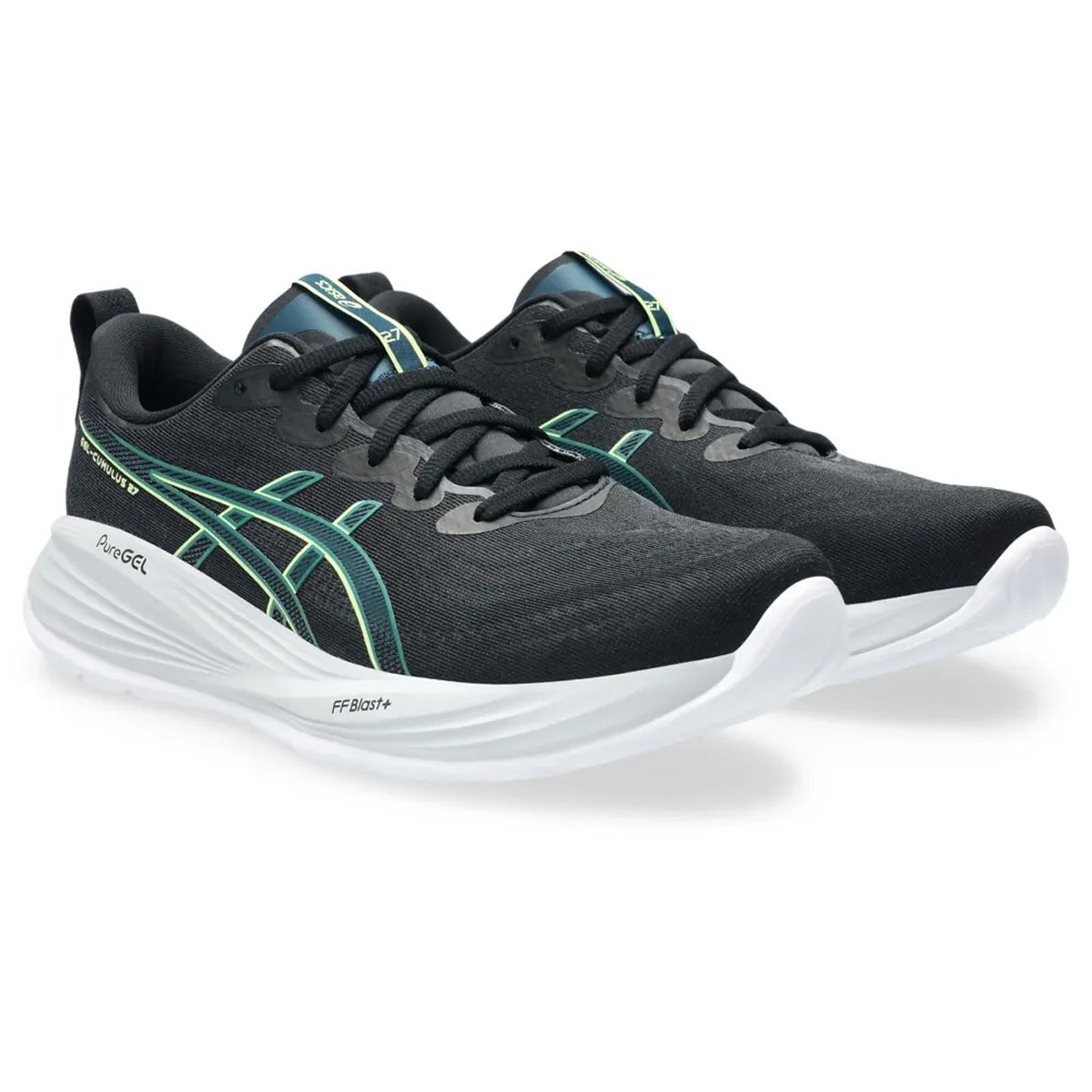 Tenis Asics Gel Cumulus 27 Masculino Preto Preto/Verde 5