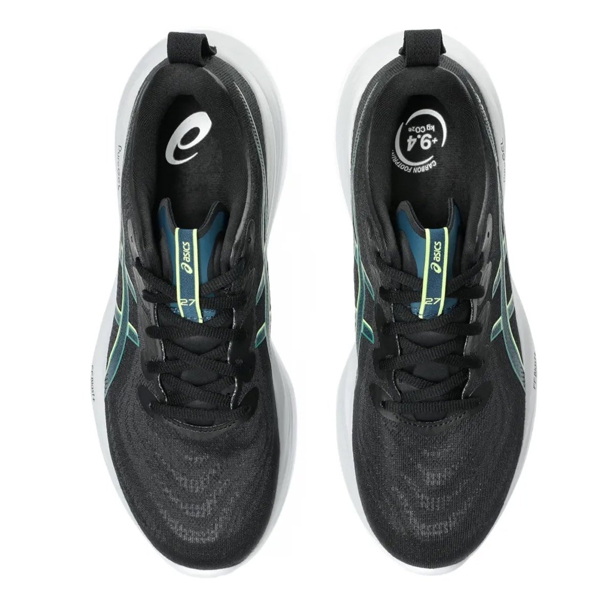 Tenis Asics Gel Cumulus 27 Masculino Preto Preto/Verde 6