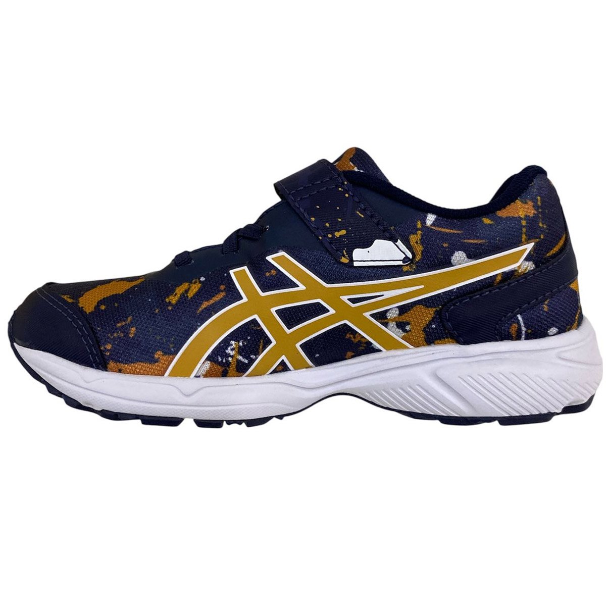Tenis Asics Fantasy 4 Infantil Marinho Azul/Laranja 2