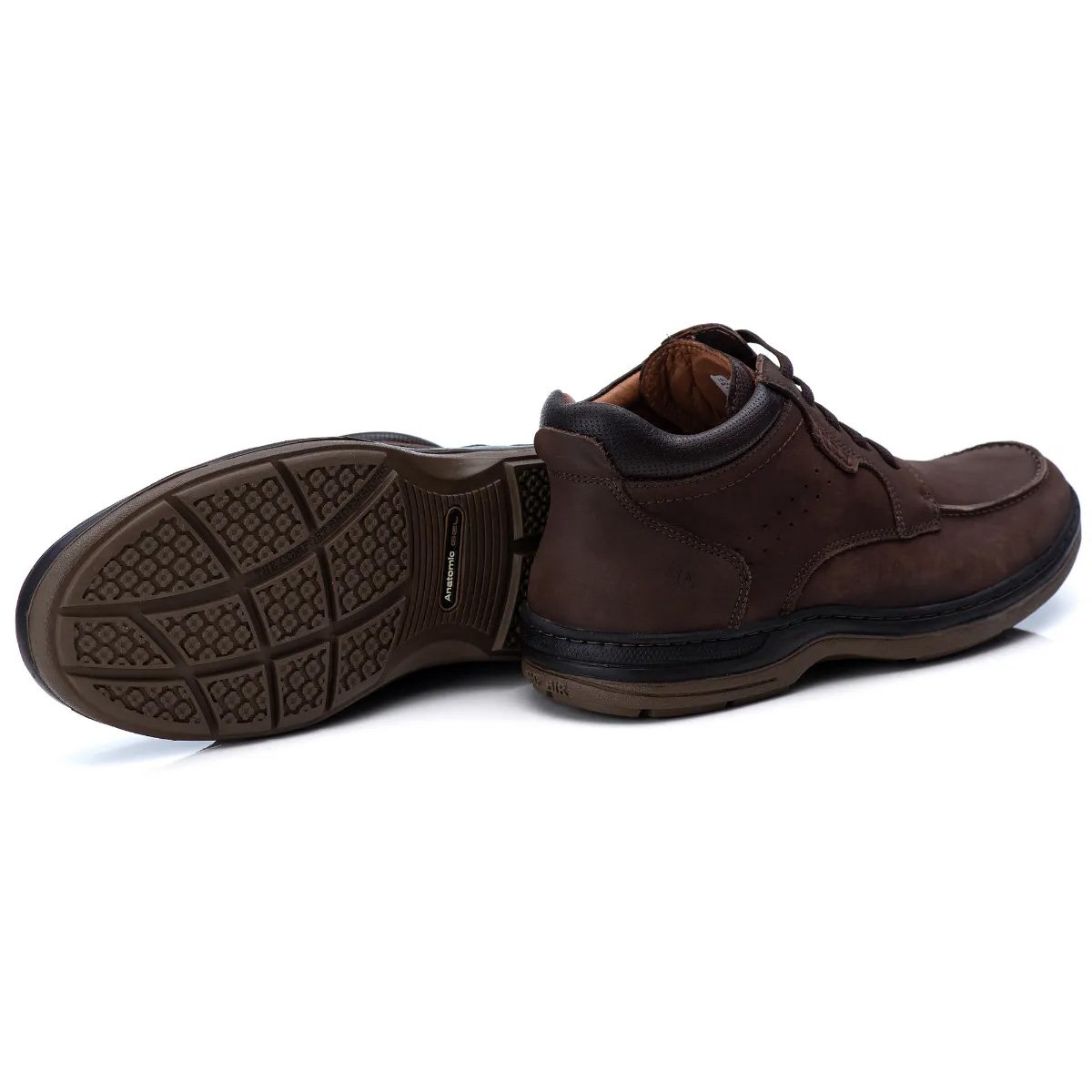 Bota Anatomic Gel 360 1071 Masculino Rustico T.Moro Marrom 4