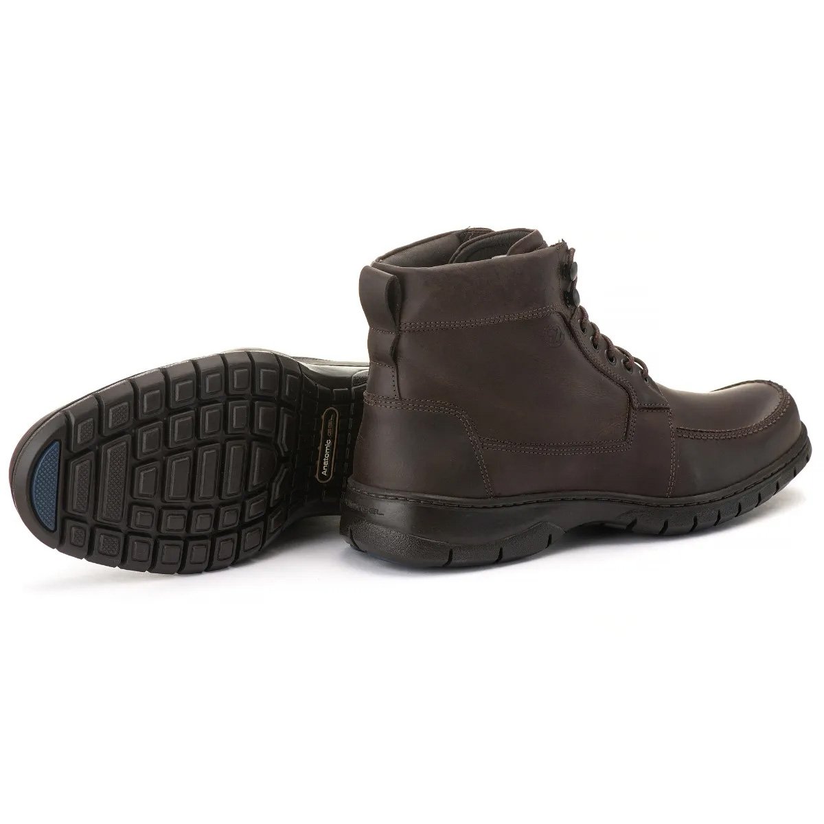 Bota Anatomic Gel 360 Plus Mustang Brown 7997 Masculina Marrom 3