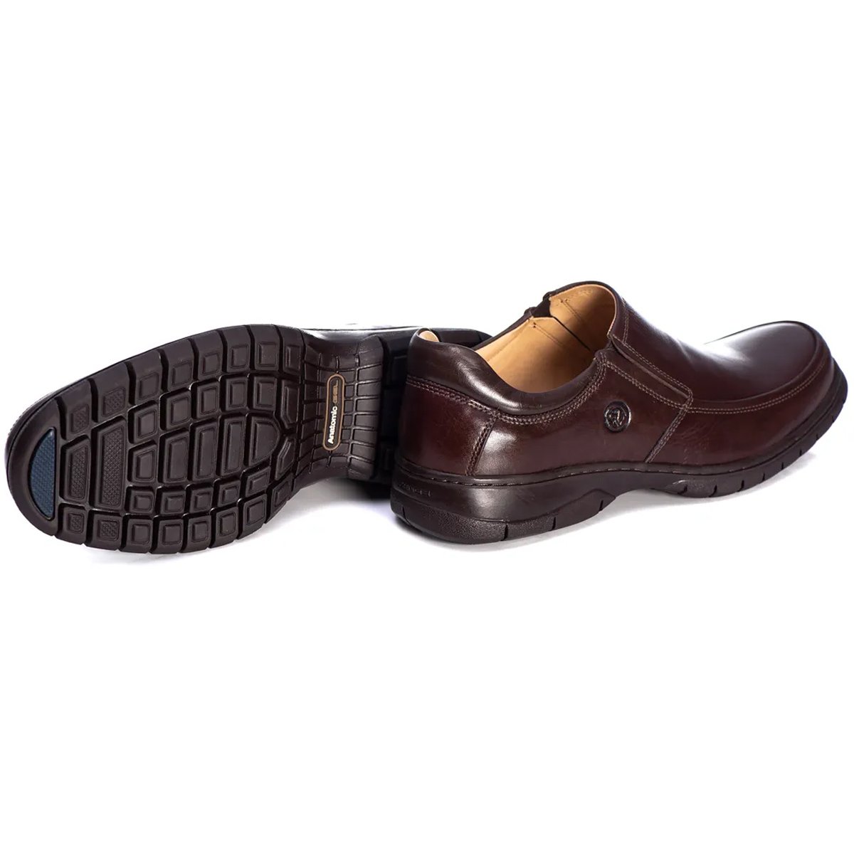 Sapato Social Anatomic Gel Floater Brown 7902 Masculino Marrom 2
