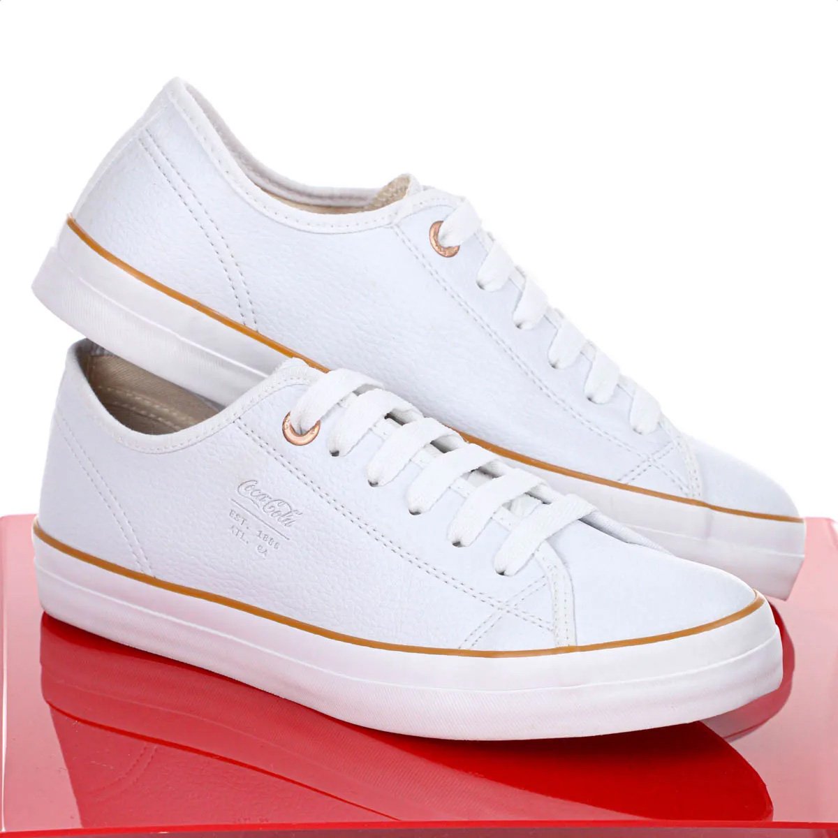 Tenis Coca Cola Stream Town Feminino Branco Branco 6