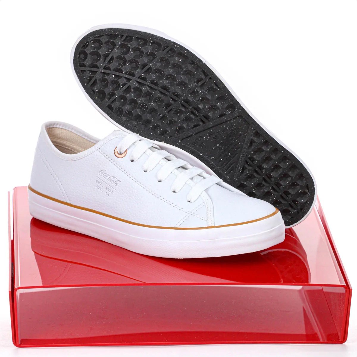 Tenis Coca Cola Stream Town Feminino Branco Branco 7