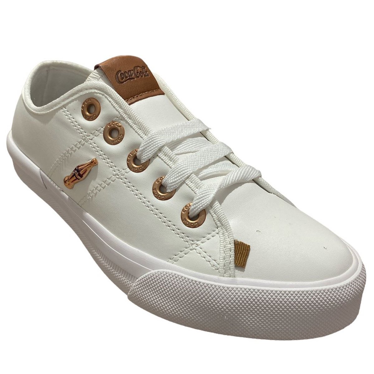 Tenis Coca Cola Miami Town Feminino Branco Branco 3
