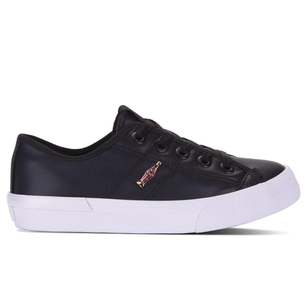 Tenis Coca Cola Miami Town Feminino Preto Preto 1