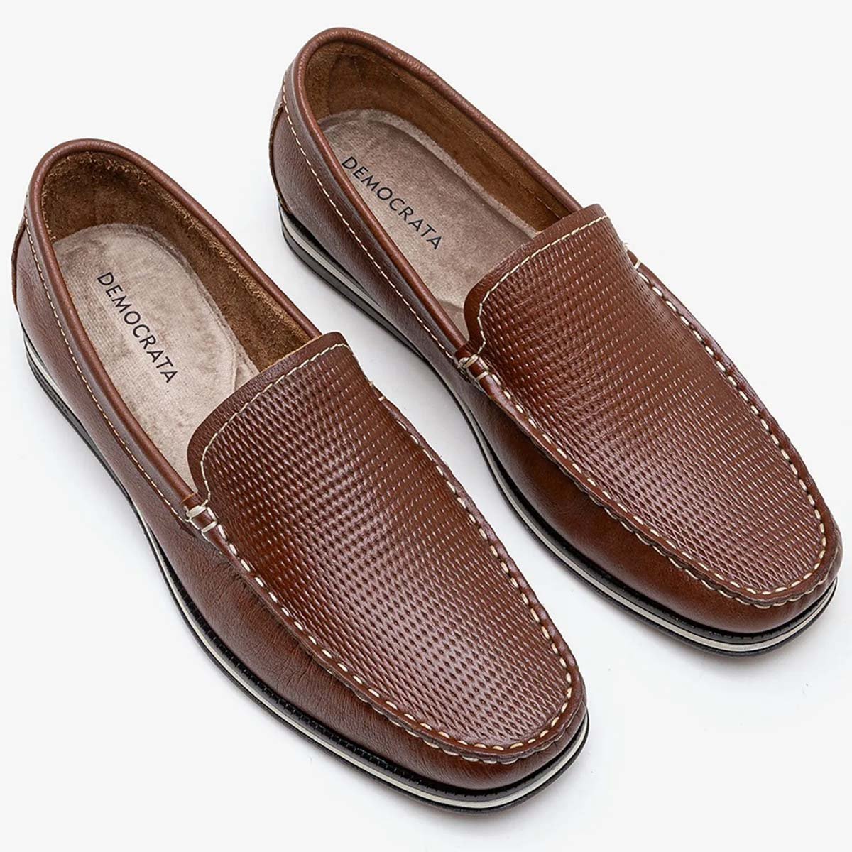 Mocassim Democrata Easy Ted Masculino Conhaque Marrom 2