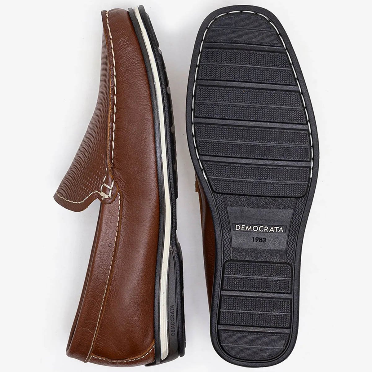 Mocassim Democrata Easy Ted Masculino Conhaque Marrom 4