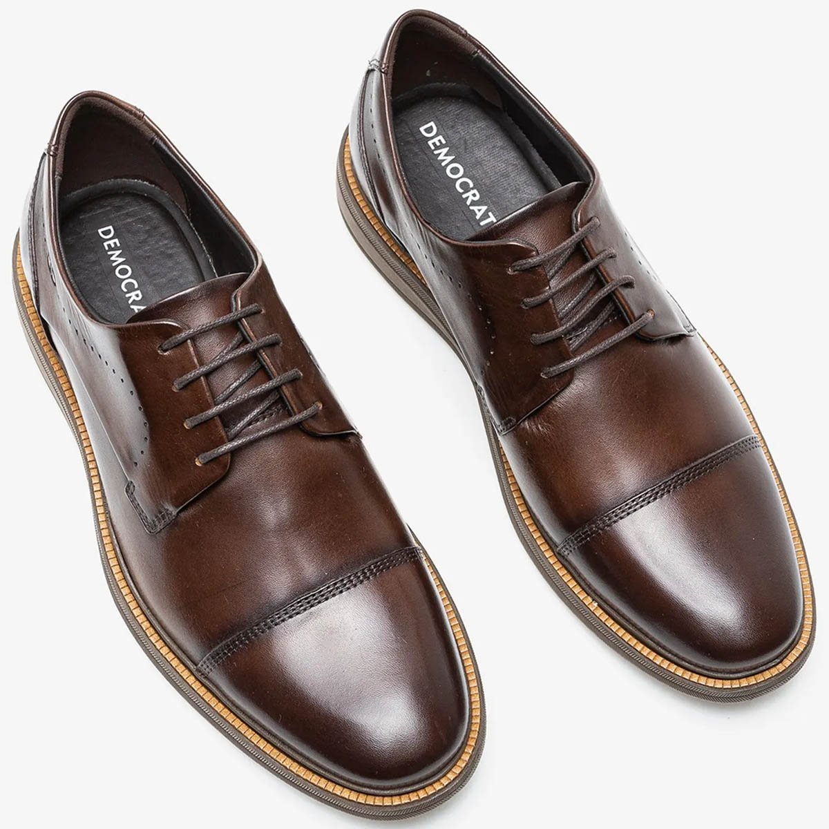 Sapato Democrata Metropolitan Bay Masculino Tabaco Marrom 2