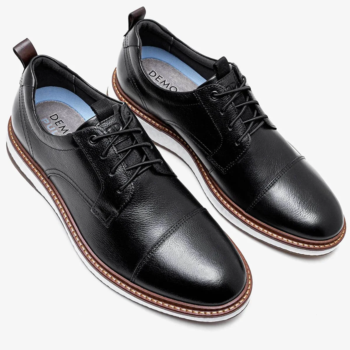 Sapato Democrata Metropolitan Masculino Preto  Preto 2