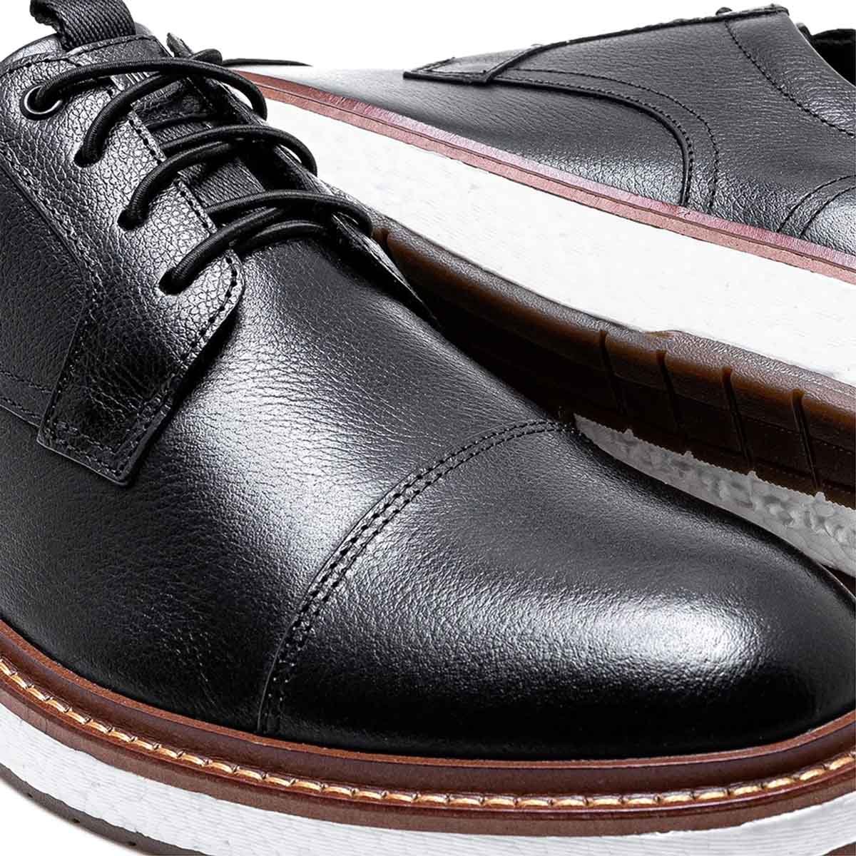 Sapato Democrata Metropolitan Masculino Preto  Preto 3