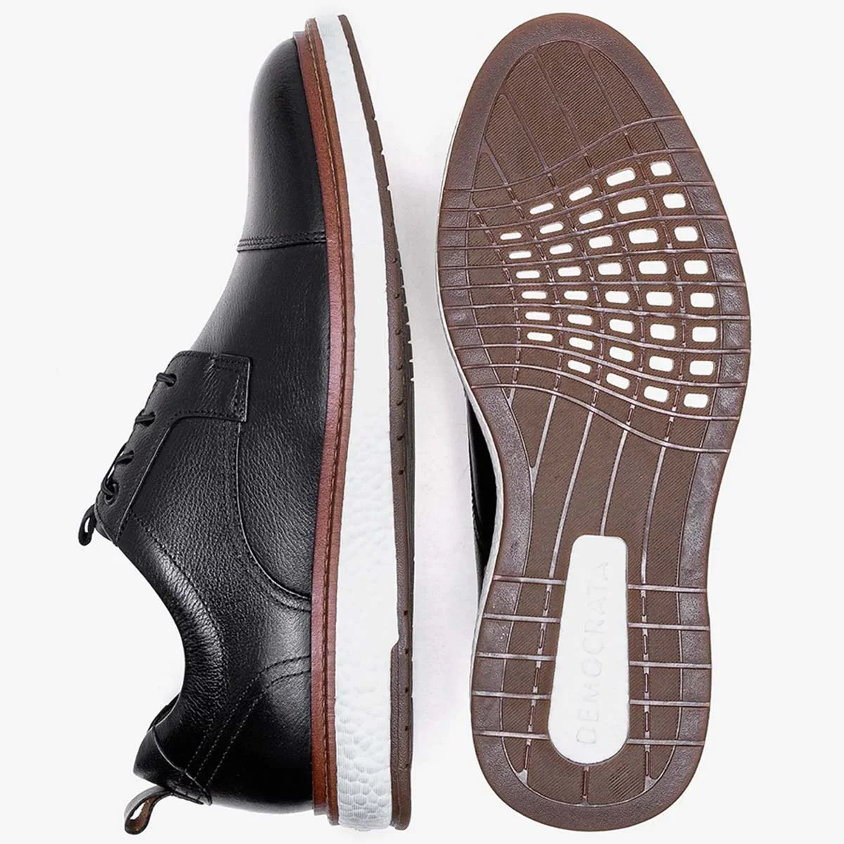 Sapato Democrata Metropolitan Masculino Preto  Preto 4