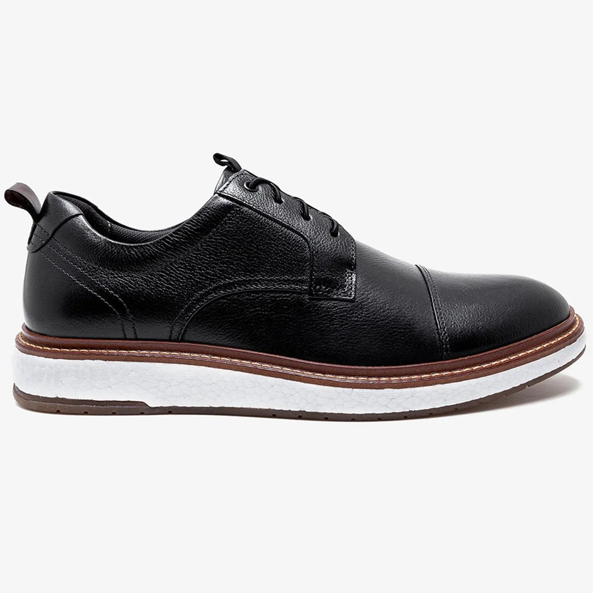 Sapato Democrata Metropolitan Masculino Preto Preto 1