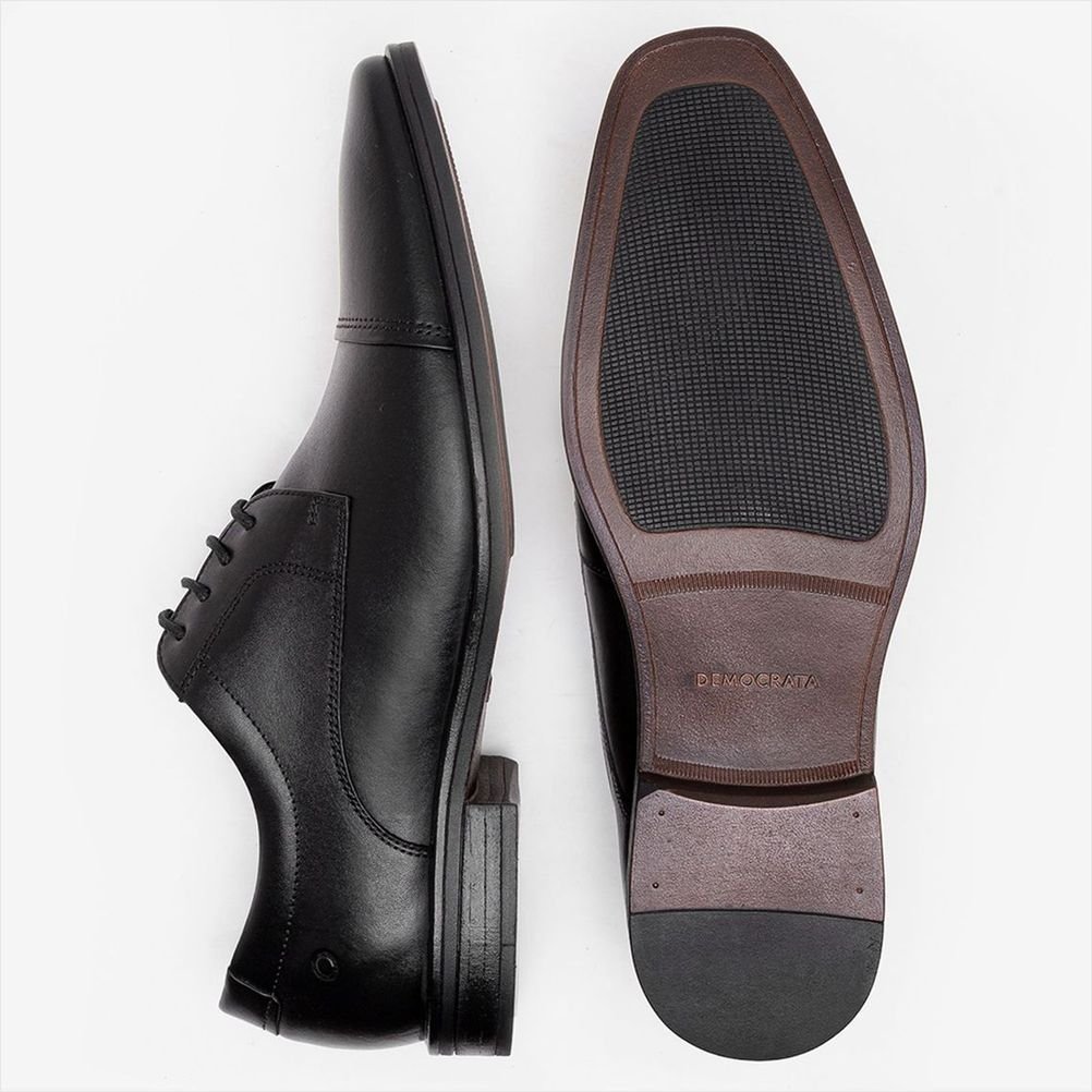 Sapato Democrata Metropolitan Vega Couro Preto Masculino Preto 4