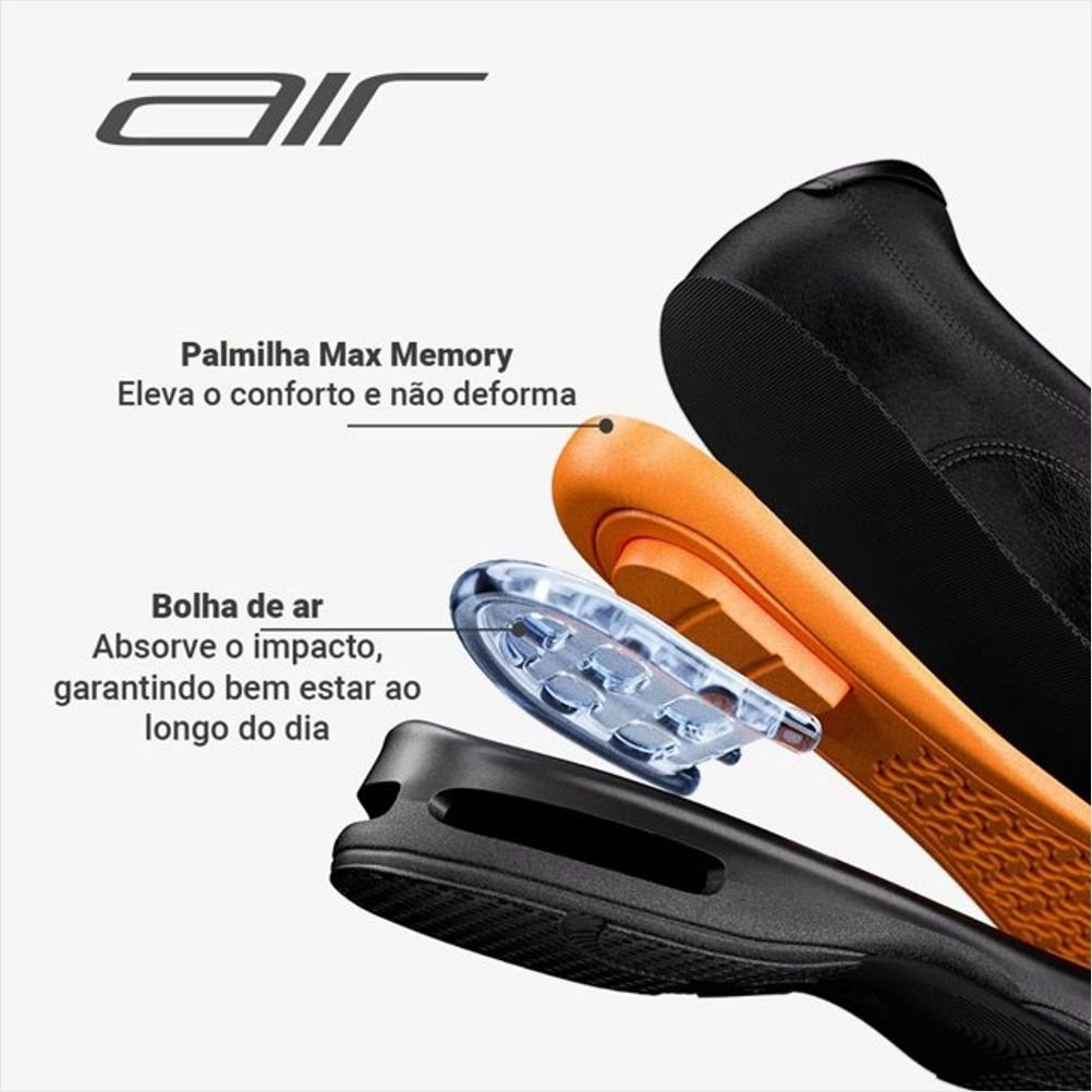 Democrata Sapato Smart Comfort Air Spot Masculino Preto Preto 5