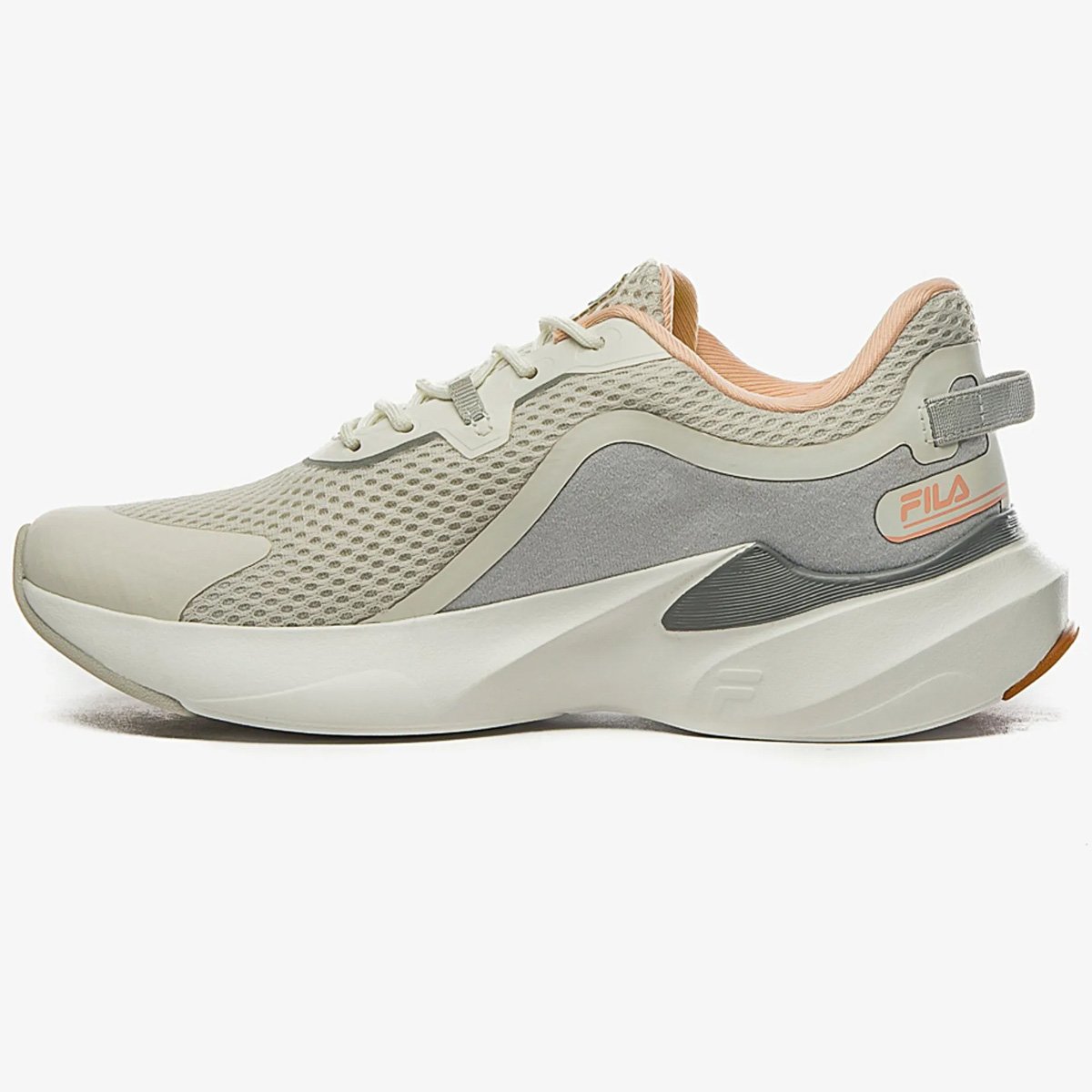 Tenis Fila Recovery Feminino Branco Salmao Bege/Cobre 2