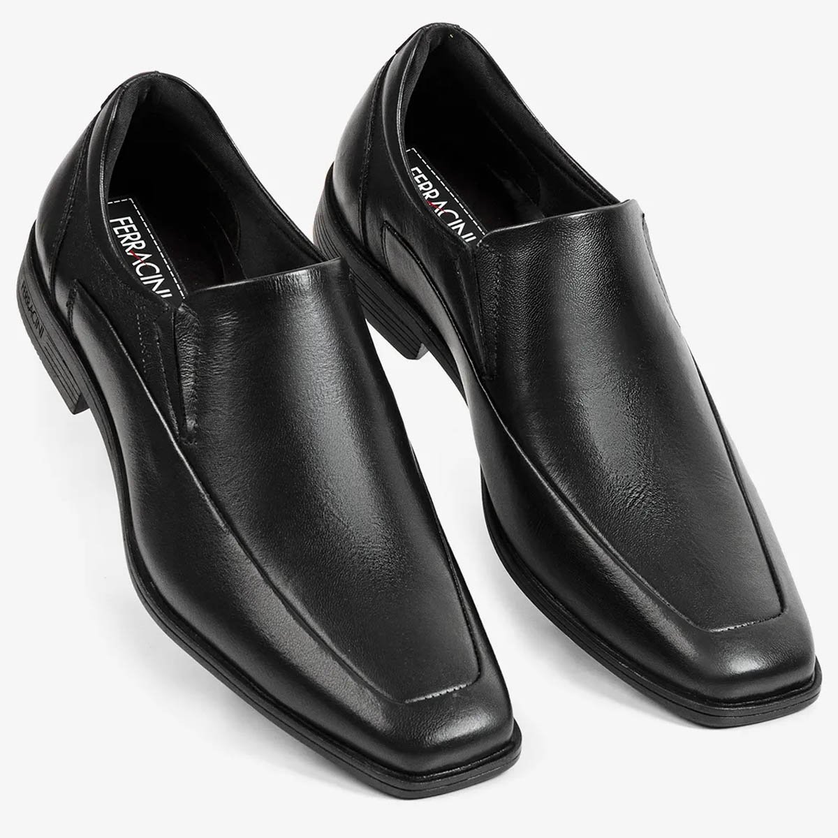 Sapato Social Ferracini Doha Masculino Preto Preto 2