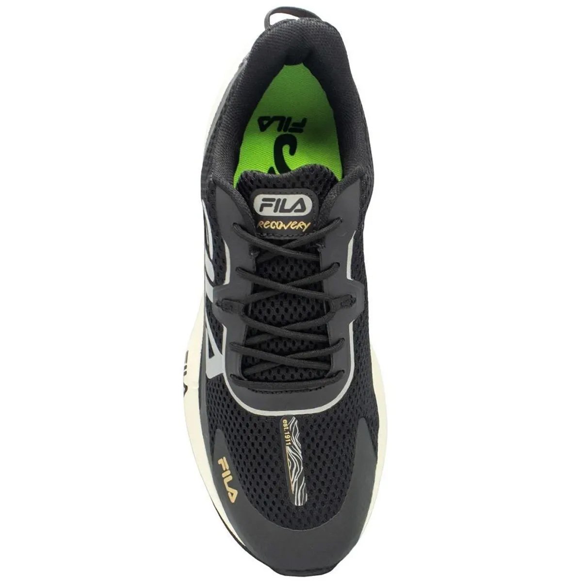Tenis Fila Recovery Feminino Preto Cinza Preto 3