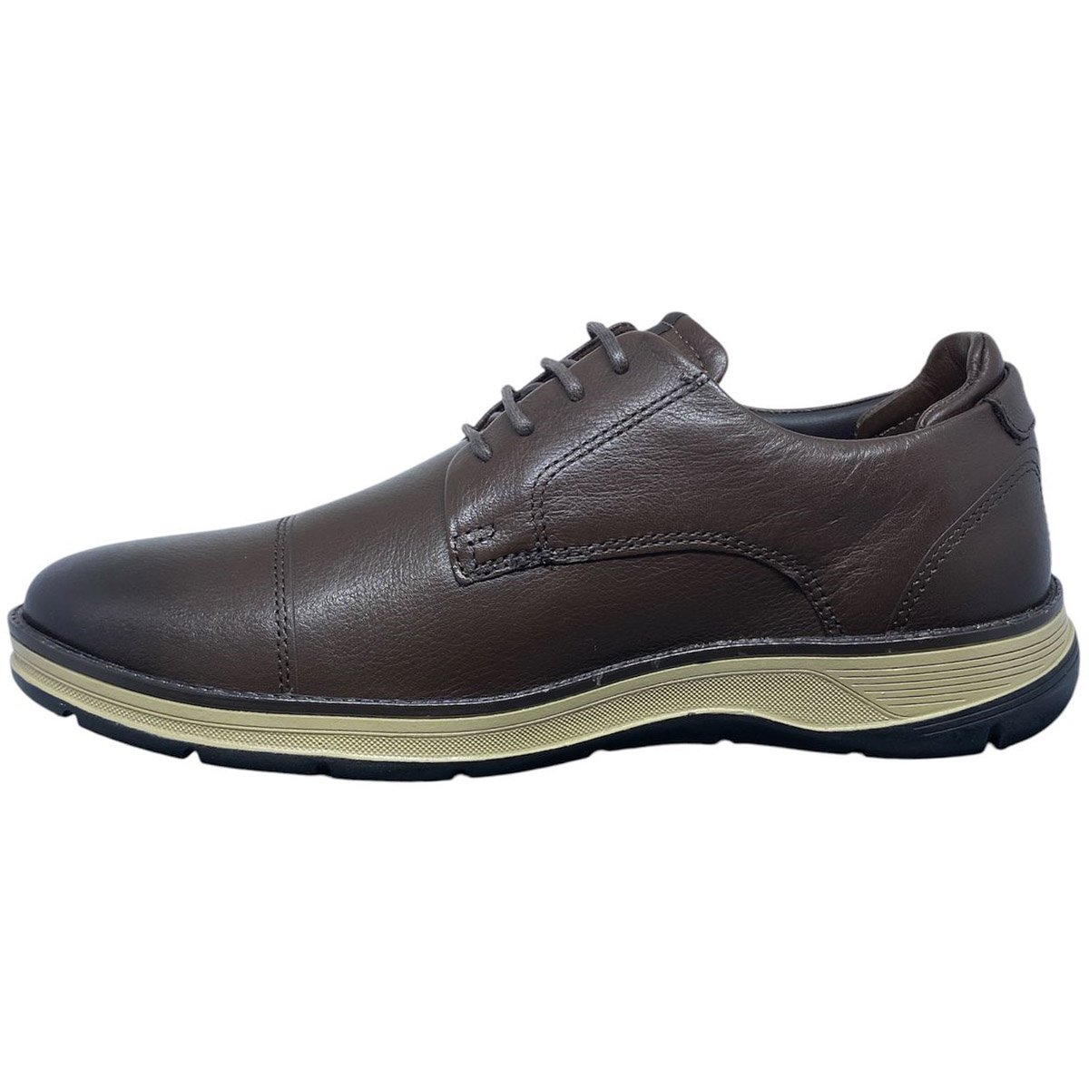 Sapato Social Ferracini Fluence Masculino Tabaco Tabaco 2