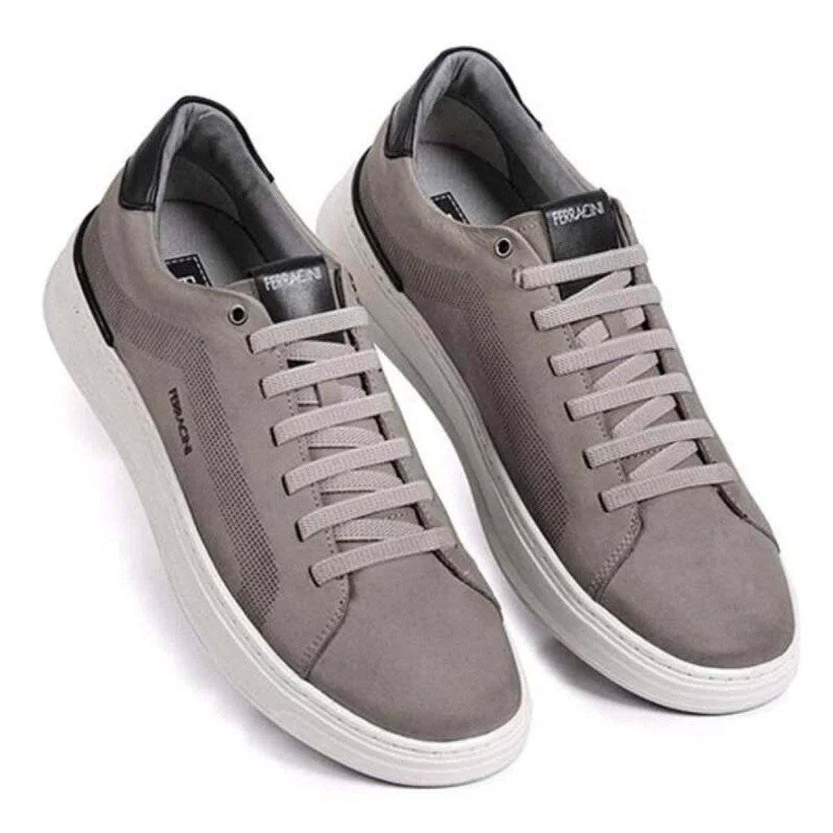 Sapatenis Ferracini Gold Fr Masculino Cinza Marrom 3