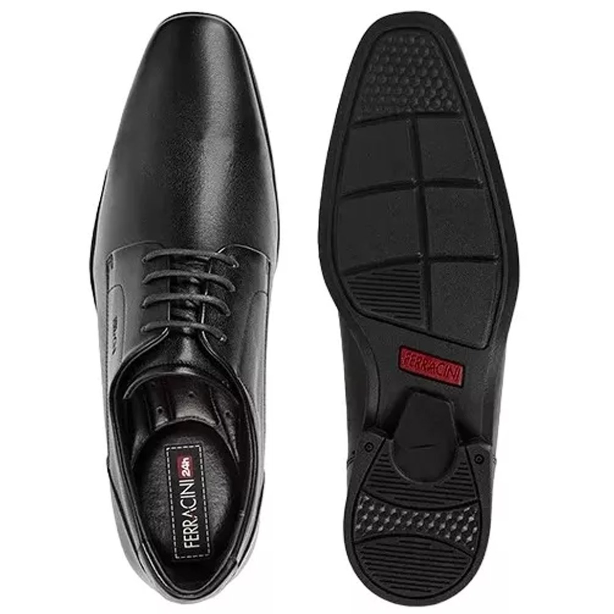 Sapato Social Ferracini Liverpool Masculino Preto Preto 3