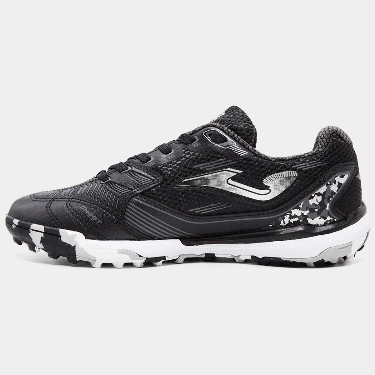 Chuteira Society Joma Liga 5 Unissex Preto Preto/Branco 6