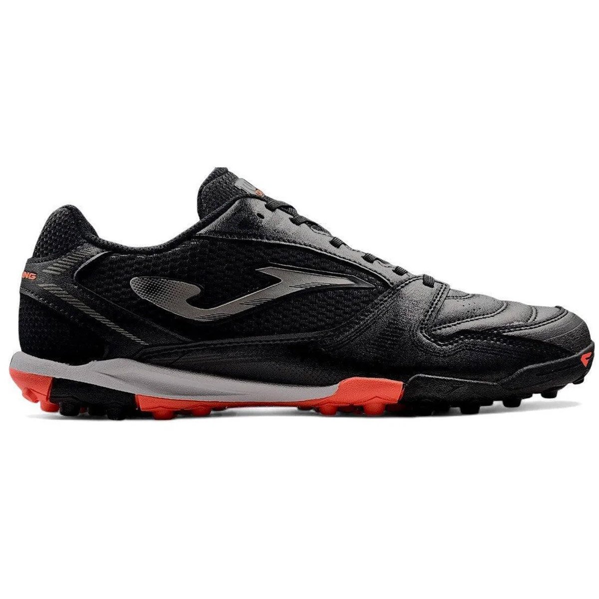 Chuteira Society Joma Dribling Unissex Preto Coral