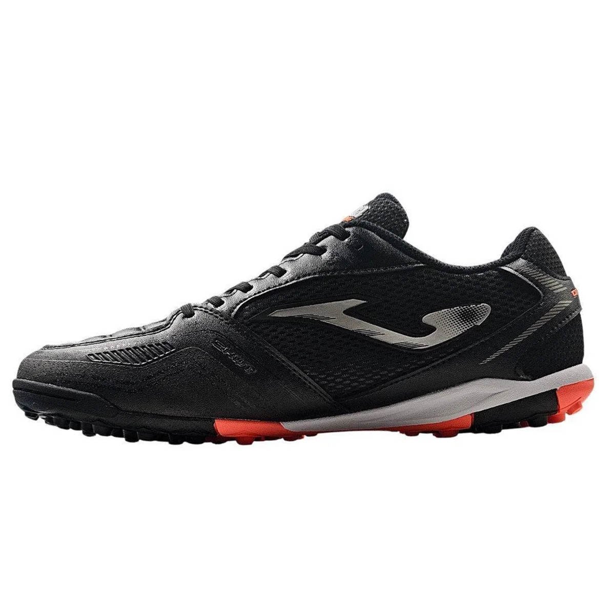 Chuteira Society Joma Dribling Unissex Preto Coral Preto 3