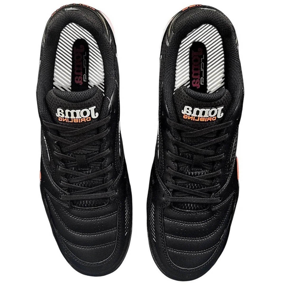 Chuteira Society Joma Dribling Unissex Preto Coral Preto 5