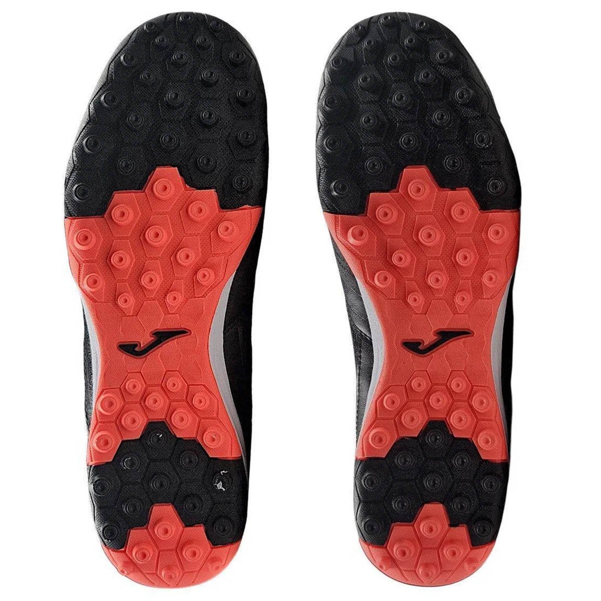 Chuteira Society Joma Dribling Unissex Preto Coral Preto 6