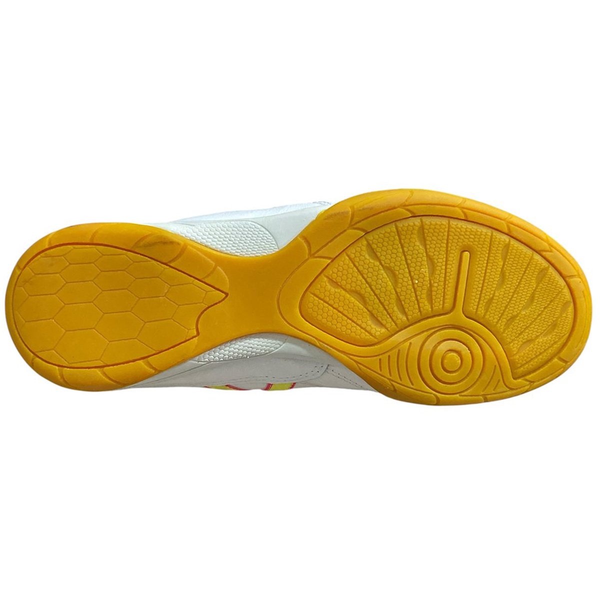 Chuteira Futsal Kelme Flamenco Unissex Branco Branco/Coral 5