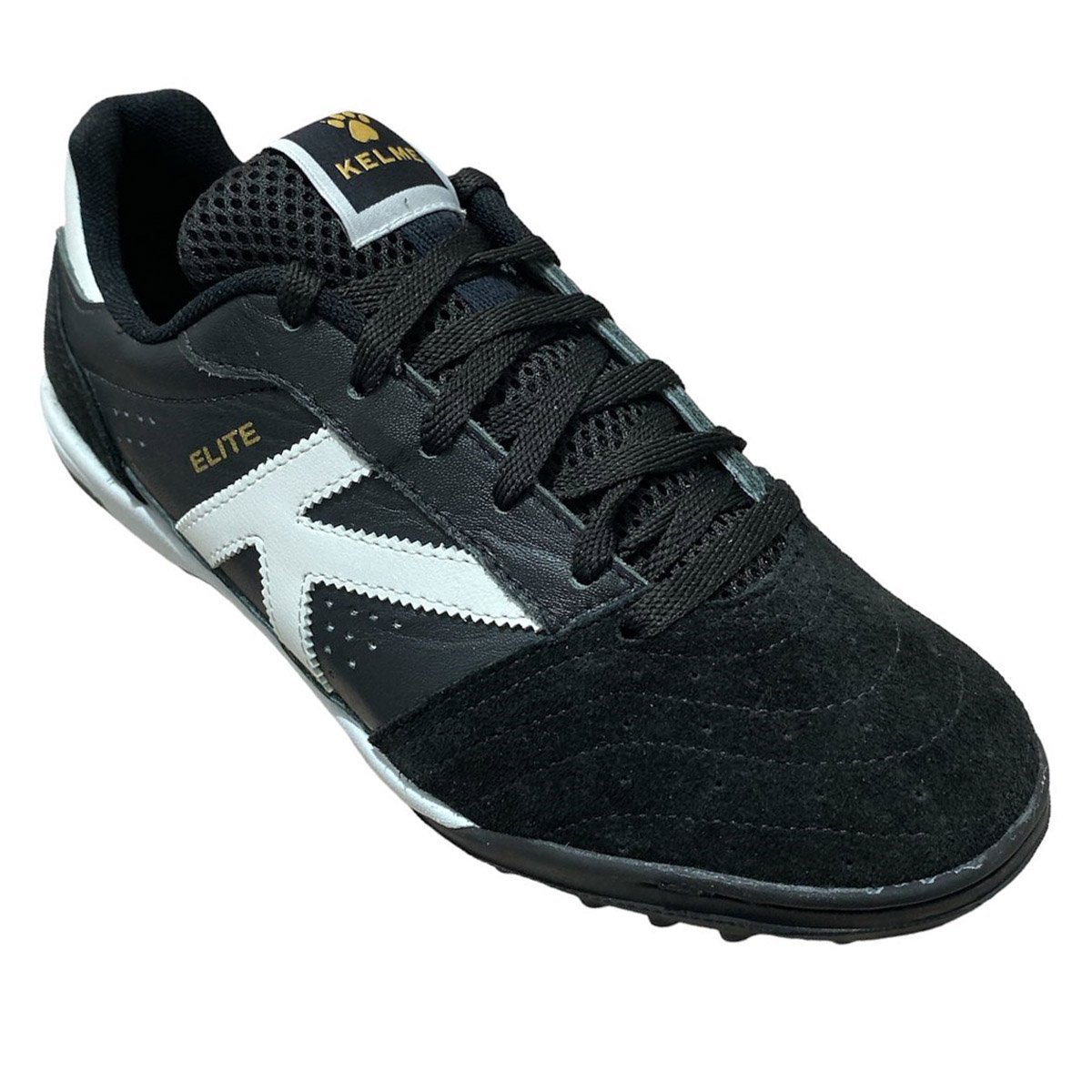 Chuteira Society kelme Elite TF Unissex Preto Preto 3