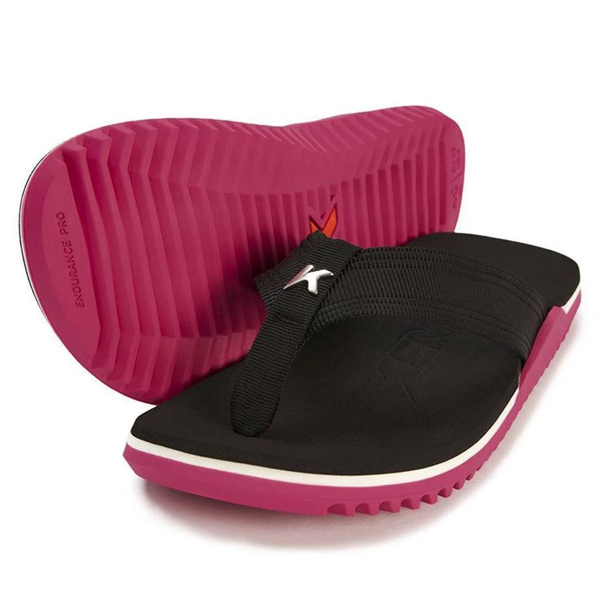 Chinelo Kenner NK6 Pro Unissex Pink Preto/Pink 2
