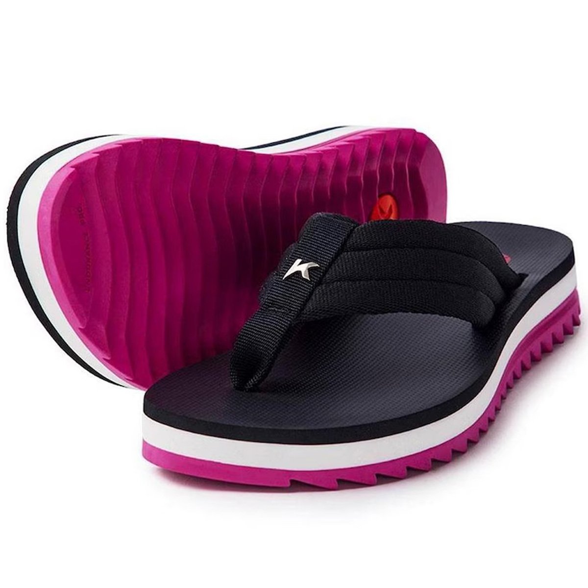 Chinelo Kenner Kyra Pro Comfy Feminino Pink Pink/Preto 2