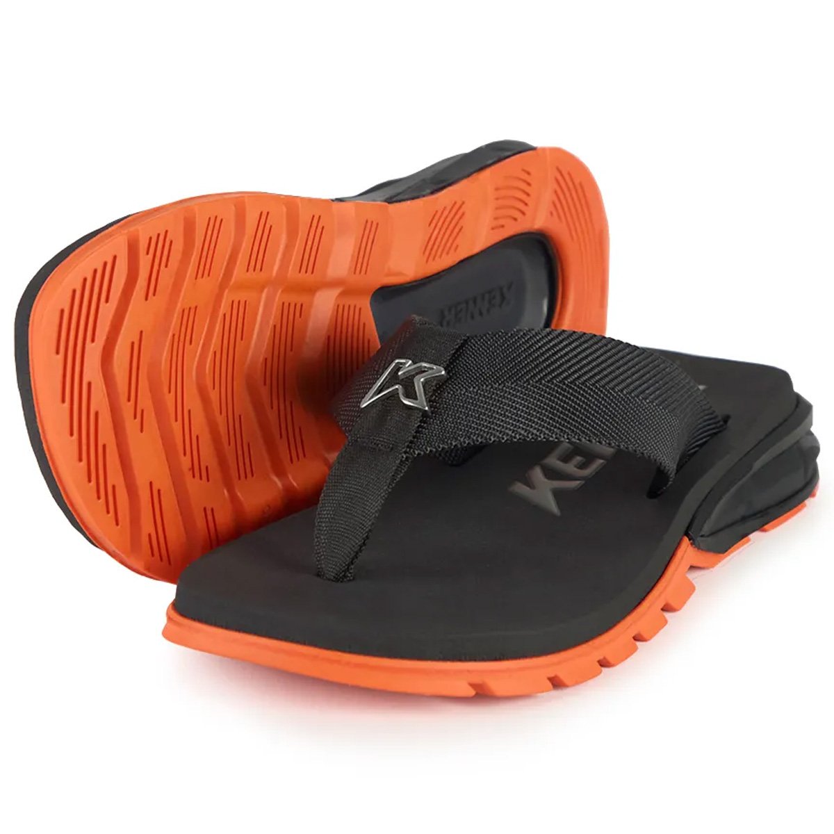 Chinelo Kenner Orak Masculino Laranja Laranja/Preto 2