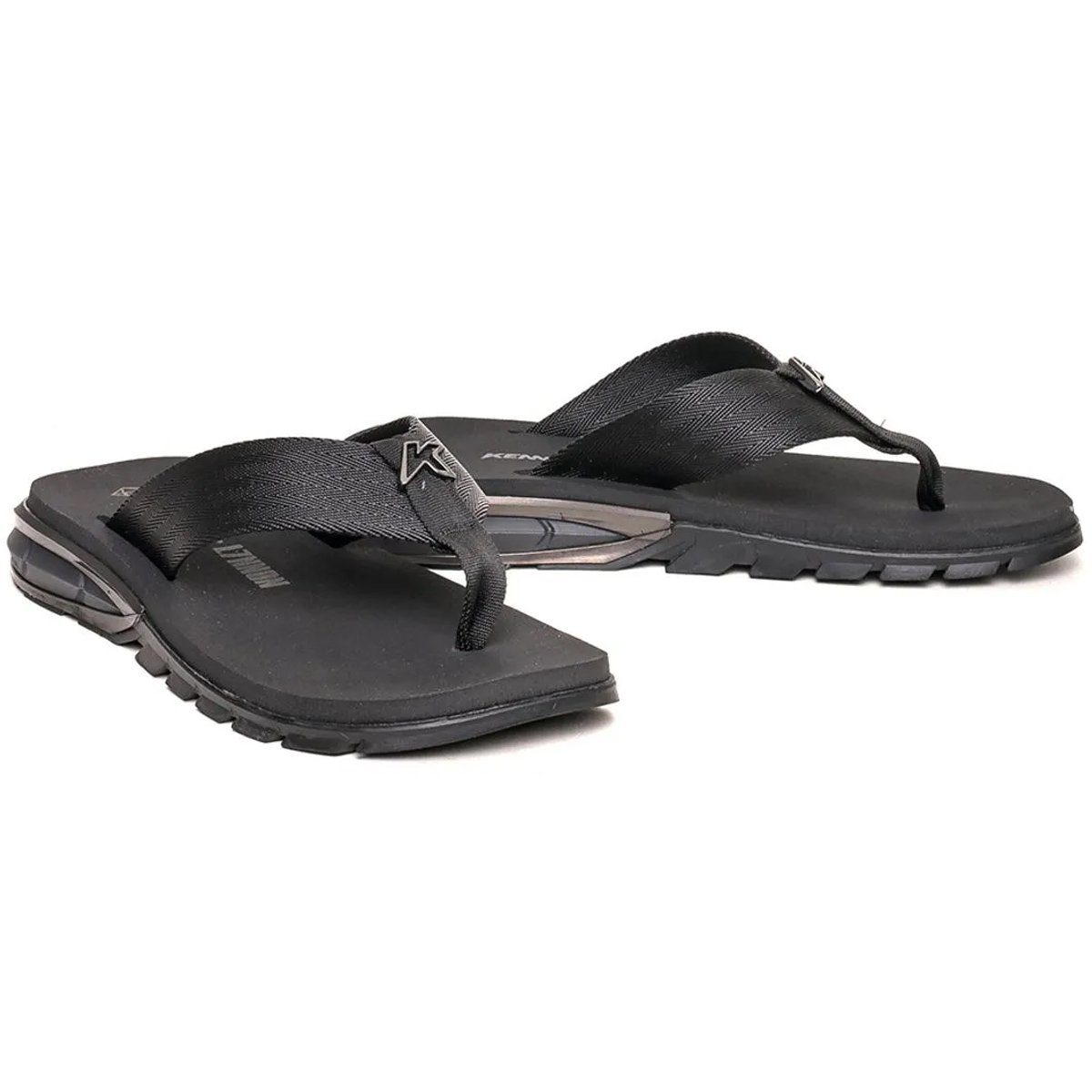 Chinelo Kenner Collab L7 Orak Masculino Preto Preto 2
