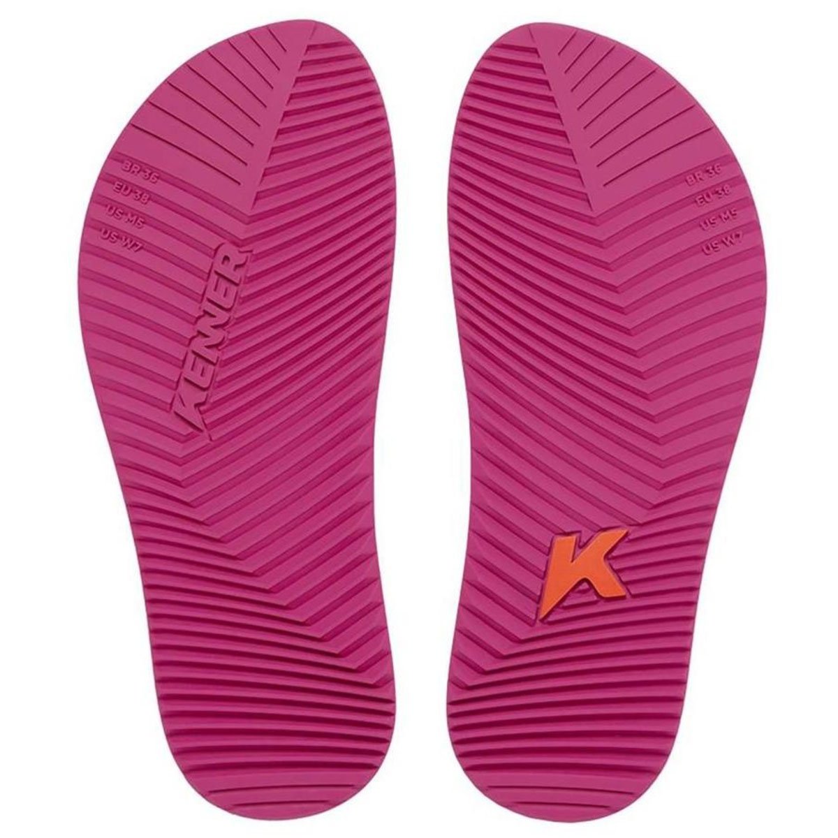Chinelo Kenner Red PVC Unissex Pink Pink/Branco 4
